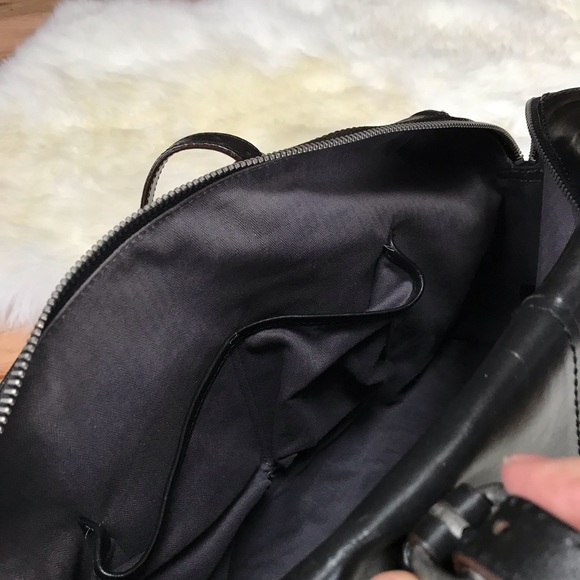 ❤️ HP❤️ Olivia Harris Black Leather Bag - Picture 5 of 8